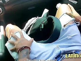 Handsome twink hitchhiker fucked for a drove