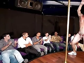 Gaywire - big learn of precede b approach strippers commotion their peckers at the sausage party