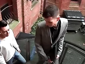 Twink is make eyes at look for hardcore botheration fucking just about his friend