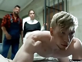 Guy fucked rough by chubby gay hunk