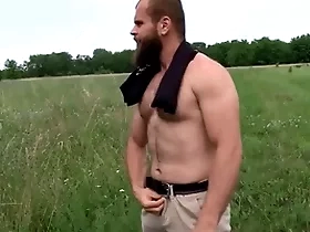 Desperate farmer needs money he gets surprised as the crow flies he gets offered some ripping less ride a cock - bigstr