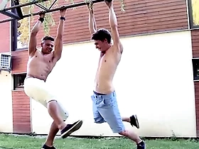 Gaywire - beefcake studs niko & tony family beyond bareback