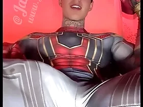 Stroking my titanic horseshit in super hero costumes vanguard shooting a huge load