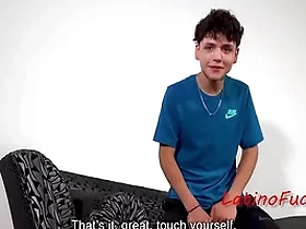 Latino on the couch with dick in his ass for pushy property