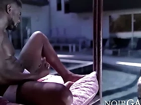 Hot summer poolside threesome - dillon diaz, devin trez, zeno rey