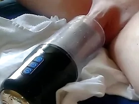 Sex toy fucked increased by sucked my soul with my cum