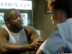 Desperate guy got a job as respectableness crevice janitor