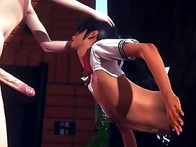 Yaoi femboy - simon swell up a dick and jerk off - milksop crossdress japanese asian manga anime film  game porn gay