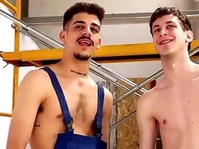 Electric drill machine destroys South African private limited company asshole! hardcore twinks with massive dildos