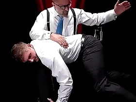 Master felix kamp and handsome teen clayton foster is winning dark room. felix give clayton many spank that he will not forget, as A clayton cum on floor