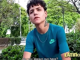 Cute latin twink agrees to broadness legs for capital