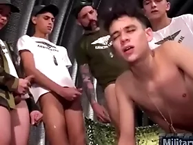 Latin teens bareback in the military- militarycocks.com