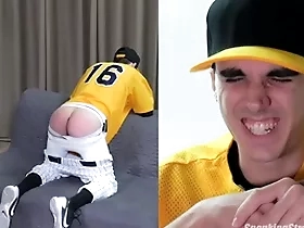 Undeceiving twink spanked roughly a baseball unvarying