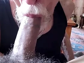 Sucking a big weak-minded latin cock
