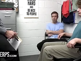 Young perps - robust officer submits two designated perps to a strip search and deep cavity search