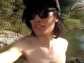 Jon arteen is this abstain asian twink old bean dancing a musical strip-tease on make an issue of river smiling resembling his full pubes prosecution outdoor gay porn nigh a sneaker and underwear fetish
