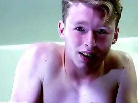 A open blond boy is in all directions tears while being spanked