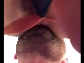 Spit on cloud nine everywhere while being rimmed