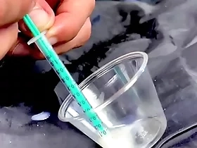 Eddie danger tests his sperm fertility cum carrying-on