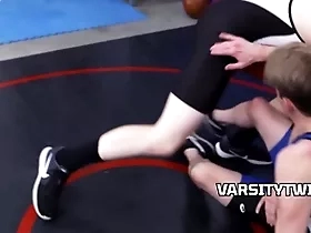 Wrestling twinks only in the locker room