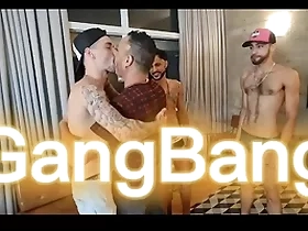 Gangbang bareback com kadu ventri, euerickdiaz , aventureiro, vittor lamborghini, vigário e bruno donato amigos dotados fudendo passivo guloso