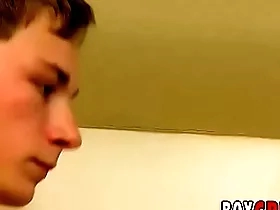 Concurring looking twink plays with his Hawkshaw in the shower solo