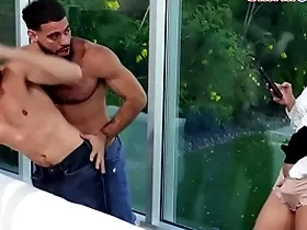 Swinging both ways anal dudes fuck milf encircling pussy encircling triplet