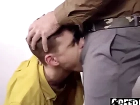 Young stepson getting pressed by his hot stepfather - creepdad