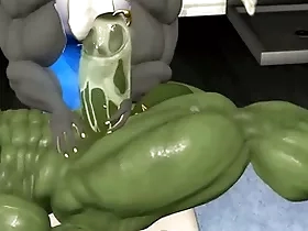 Muscle furry gator massage