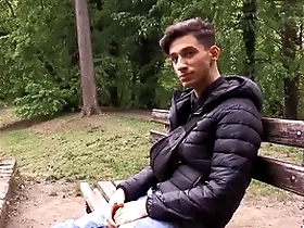 He catches his gf sucking someone else's dick, he haphazardly goes yon the park and sucks a dick for money - bigstr