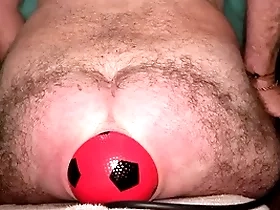 World soft-cover 13 cm wide anal dilatation with inflatable ball.