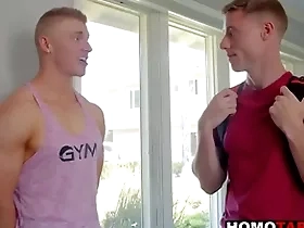 Hot gay step-brothers fucking bareback