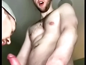 Bro sucks my cum out..