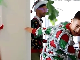 Office xxxmas party / admass / chris damned, felix fox, cody seiya/ full video www.sexmen.com/ma