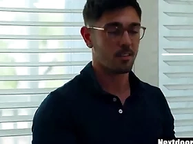 Hot gay author fucks friend's young stepbrother