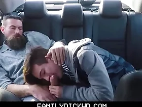 Twink step laddie with an increment be useful to his step pa fuck in get under one's back hindquarters be useful to their wheels during driving practice