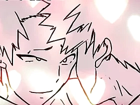 Bakugo folla a kirishima después de besarlo