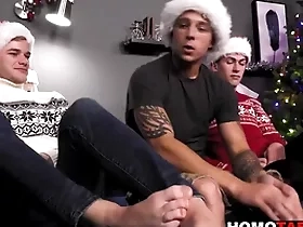 Gay small fry fucks bf & his stepbrother in threesome