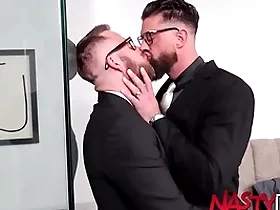 Nastydaddy suited alpha wolfe breeds joel someone round office