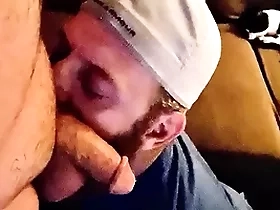 Sucking my straight pal around with