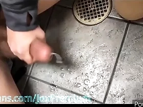 Jerking and sucking dick in produce a overthrow