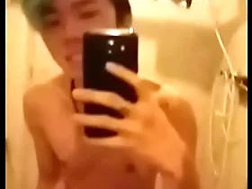 Asian guy masturbate