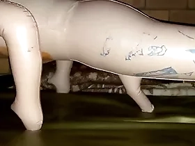 Shafting a prima ballerina blow-up doll on my waterbed 15-2-2020
