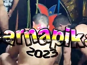 Suruba unconcerned no carnaval  brasileiros - full red