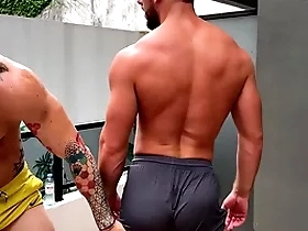 A shower after training and i bury my dick in his asshole