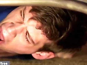 Filial lady's man gets a hard bareback pang in slay rub elbows with ass and a facial - men