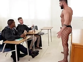 Kinky unconcerned students do class mate’s big cock
