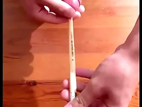 Sounding increased by cumshot forth a stick